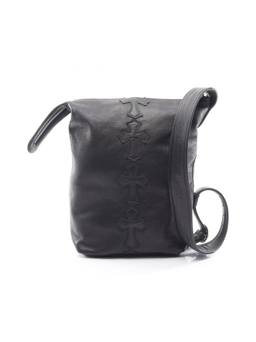 Chrome Hearts Shoulder Bag Lelo SM Ceme Strp Leather